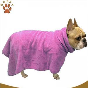 2015 hot sale microfiber cute winter pet bathrobes wholesale